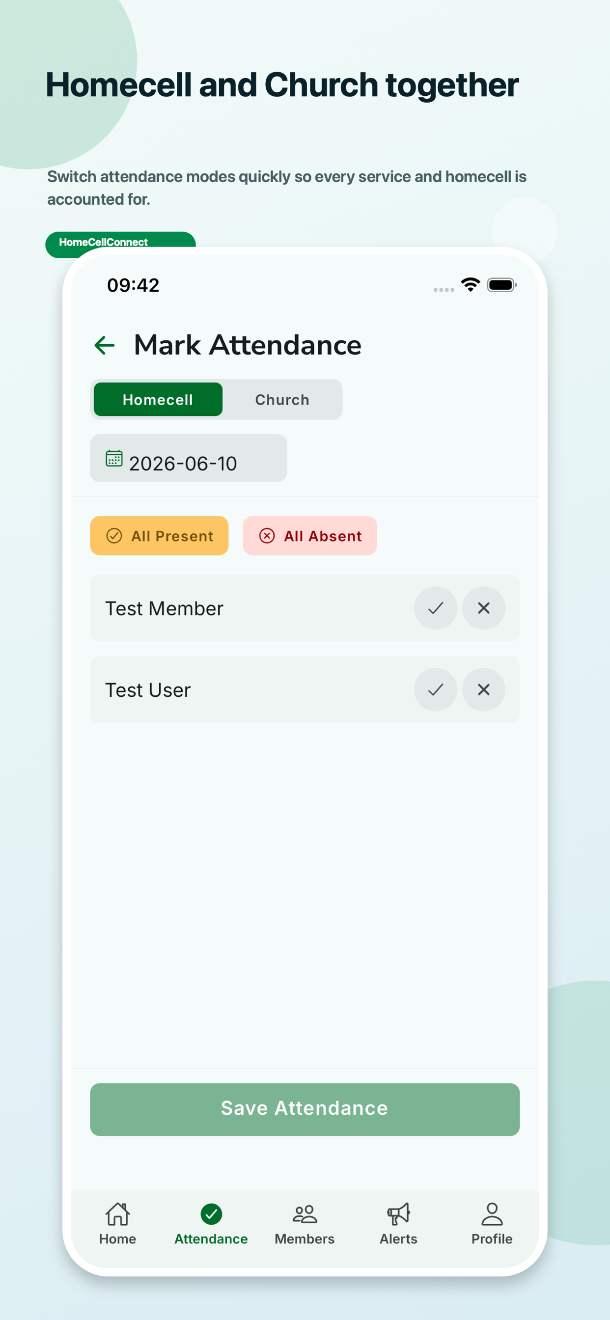 HomeCellConnect Zone Leader View