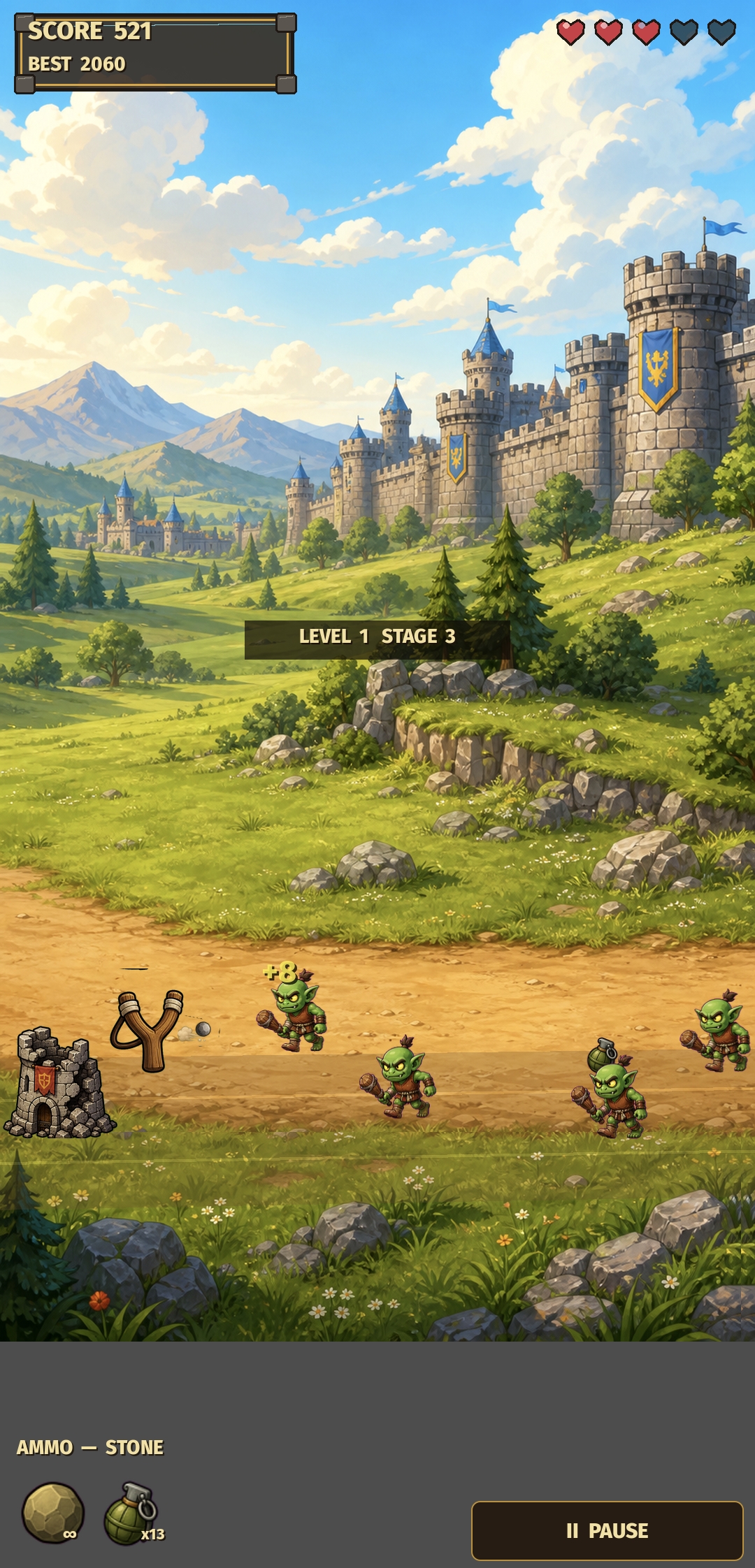 Slingshot Defender Screenshot