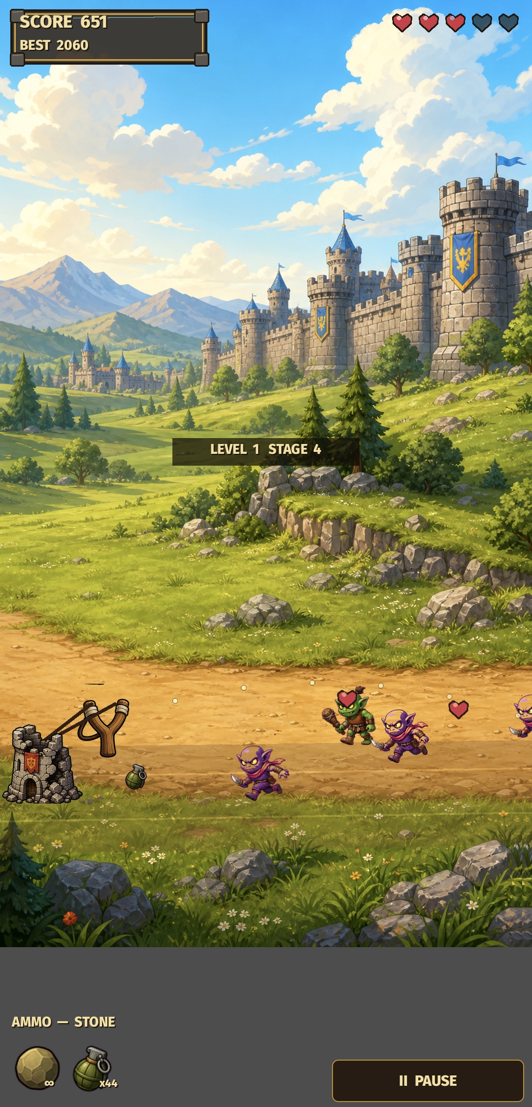 Slingshot Defender Screenshot